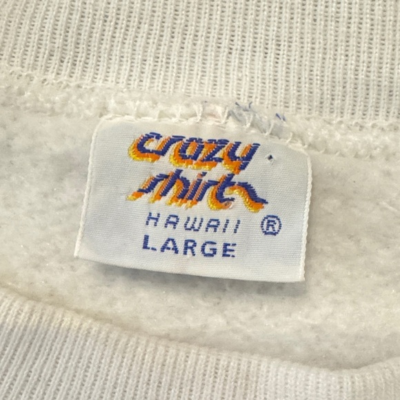 Vtg B Klingon Cat Crazy Shirts Unisex Graphic Sweatshirt San Francisco Cat Sz YL - Picture 3 of 4